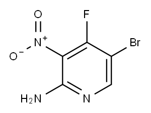 5-溴-4-氟-3-硝基吡啶-2-胺 结构式