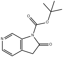 tert-Butyl 2-oxo-2,3-dihydro-1H-pyrrolo[ 2,3-c]pyridine-1-carboxylate 结构式