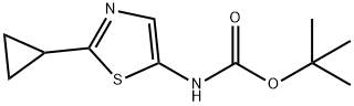 tert-butyl N-(2-cyclopropyl-1,3-thiazol-5-yl)carbamate 结构式