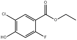 ethyl 5-chloro-2-fluoro-4-hydroxybenzoate 结构式