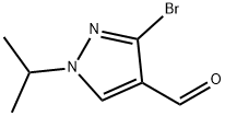 3-溴-1-异丙基-1H-吡唑-4-甲醛 结构式