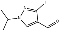 3-碘-1-异丙基-1H-吡唑-4-甲醛 结构式