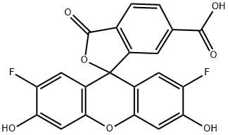 Oregon Green 488 carboxylic acid 6-isomer 结构式