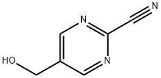 5-(羟甲基)嘧啶-2-甲腈 结构式