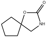 1-氧杂-3-氮杂螺[4.4]壬烷-2-酮 结构式