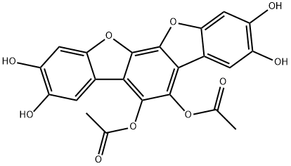 Benzo[2,1-b:3,4-b']bisbenzofuran-2,3,5,6,8,9-hexol, 5,6-diacetate 结构式