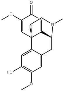 5,6,8,14-Tetradehydro-3-hydroxy-2,6-dimethoxy-17-methylmorphinan-7-one 结构式