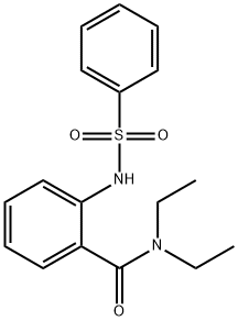 Benzamide, N,N-diethyl-2-[(phenylsulfonyl)amino]- 结构式