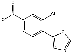 Oxazole, 5-(2-chloro-4-nitrophenyl)- 结构式
