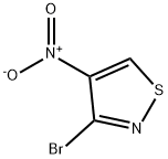 3-溴-4-硝基异噻唑 结构式
