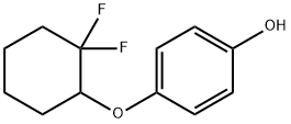 4-((2,2-二氟环己基)氧基)苯酚 结构式
