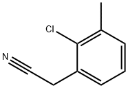 2-(2-氯-3-甲基苯基)乙腈 结构式
