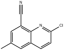 2-Chloro-6-methylquinoline-8-carbonitrile 结构式
