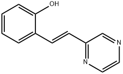 Phenol, 2-[(1E)-2-(2-pyrazinyl)ethenyl]- 结构式
