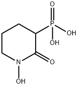 Phosphonic acid, P-(1-hydroxy-2-oxo-3-piperidinyl)- 结构式