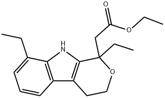1,8-diethyl-1,3,4,9-tetrahydro-, ethyl ester 结构式