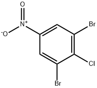 1,3-二溴-2-氯-5-硝基苯 结构式