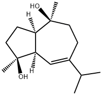 1αH,5αH-guaia-6-ene-4β,10β-diol 结构式