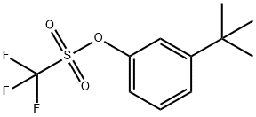 3-叔丁基苯基三氟甲磺酸酯 结构式