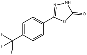 5-(4-(TRIFLUOROMETHYL)PHENYL)-1,3,4-OXADIAZOL-2(4H)-ONE 结构式