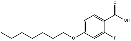 Benzoic acid, 2-fluoro-4-(heptyloxy)- 结构式