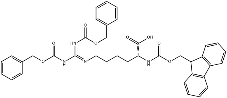 FMOC-D-HOMOARG(Z)2-OH 结构式