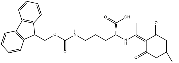 DDE-D-ORN(FMOC)-OH 结构式