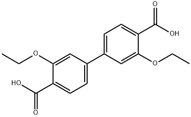 [1,1'-Biphenyl]-4,4'-dicarboxylic acid, 3,3'-diethoxy- 结构式