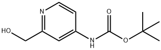 Carbamic acid, N-[2-(hydroxymethyl)-4-pyridinyl]-, 1,1-dimethylethyl ester 结构式