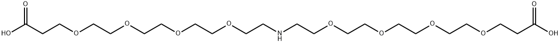 NH-(PEG4-acid)2 结构式