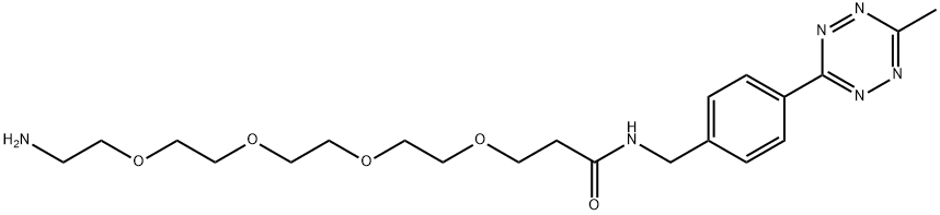 甲基-四嗪-四聚乙二醇-氨基盐酸盐 结构式