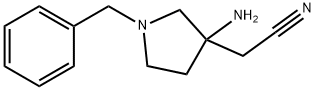3-Pyrrolidineacetonitrile, 3-amino-1-(phenylmethyl)- 结构式