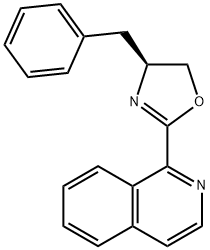 (S)-4-苄基-2-(异喹啉-1-基)-4,5-二氢噁唑 结构式