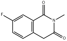 7-氟-2-甲基异喹啉-1,3(2H,4H)-二酮 结构式