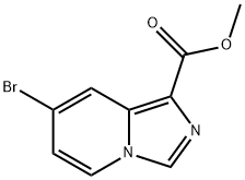 7-溴咪唑并[1,5-A]吡啶-1-羧酸甲酯 结构式