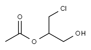 1,2-Propanediol, 3-chloro-, 2-acetate 结构式
