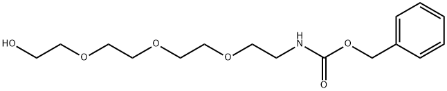 (2-(2-(2-(2-羟基乙氧基)乙氧基)乙氧基)乙基)氨基甲酸苄酯 结构式