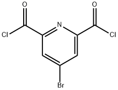 2,6-Pyridinedicarbonyl dichloride, 4-bromo- 结构式