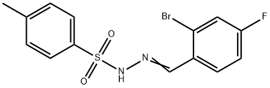 Benzenesulfonic acid, 4-methyl-, 2-[(2-bromo-4-fluorophenyl)methylene]hydrazide 结构式