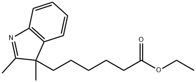 3H-吲哚-3-己酸2,3-二甲基 - 乙酯 结构式