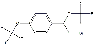 1-(2-bromo-1-(trifluoromethoxy)ethyl)-4-(trifluoromethoxy)benzene 结构式