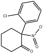 2氯-(2-氯苯基)环己酮 结构式