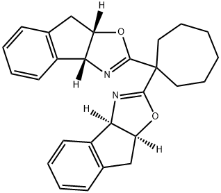 (3AR,3'AR,8AS,8'AS)-2,2'-环亚己基双[3A,8A-二氢-8H-茚并[1,2-D]恶唑 结构式
