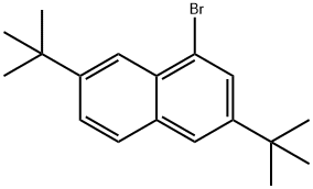 1-溴-3,7-二叔丁基萘 结构式