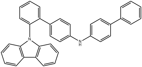 N-([1,1'-联苯]-4-基)-2'-(9H-咔唑-9-基)-[1,1'-联苯]-4-胺 结构式