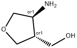trans-(4-Amino-tetrahydro-furan-3-yl)-methanol 结构式