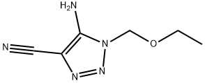 5-amino-1-(ethoxymethyl)-1H-1,2,3-triazole-4-carbonitrile 结构式