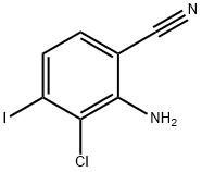 2-氨基-3-氯-4-碘苯腈 结构式