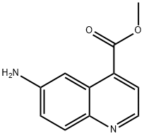 METHYL 6-AMINOQUINOLINE-4-CARBOXYLATE 结构式