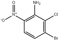 3-bromo-2-chloro-6-nitroaniline  结构式